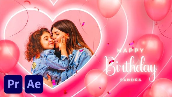 Happy Birthday Sandra - 33957880 Videohive Download