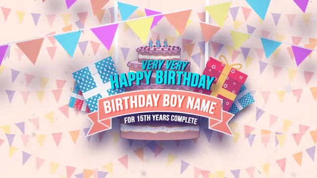 Happy Birthday Slideshow Videohive 18438235 After Effects Image 11