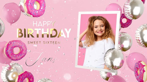 Happy Birthday Sweet Style - 39916832 Download Videohive