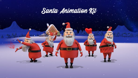 Happy Christmas v2 Santa Animation Kit - Download Videohive 22966551