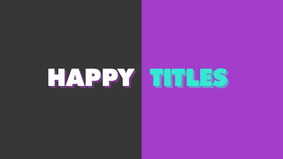 Happy Color Titles Videohive 20845301 After Effects Image 1