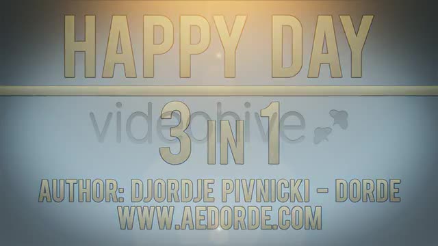 Happy Day 3in1 - Download Videohive 669066