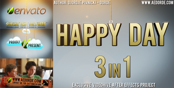 Happy Day 3in1 - Download Videohive 669066