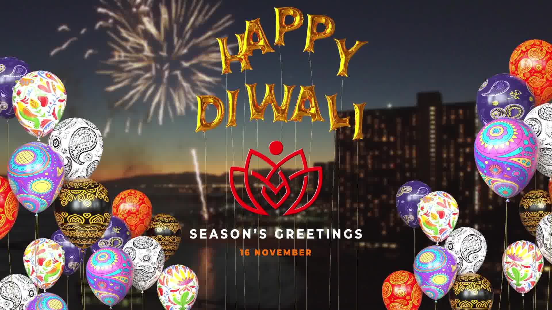 Happy Diwali Balloons Reveal Videohive 29198942 After Effects Image 11