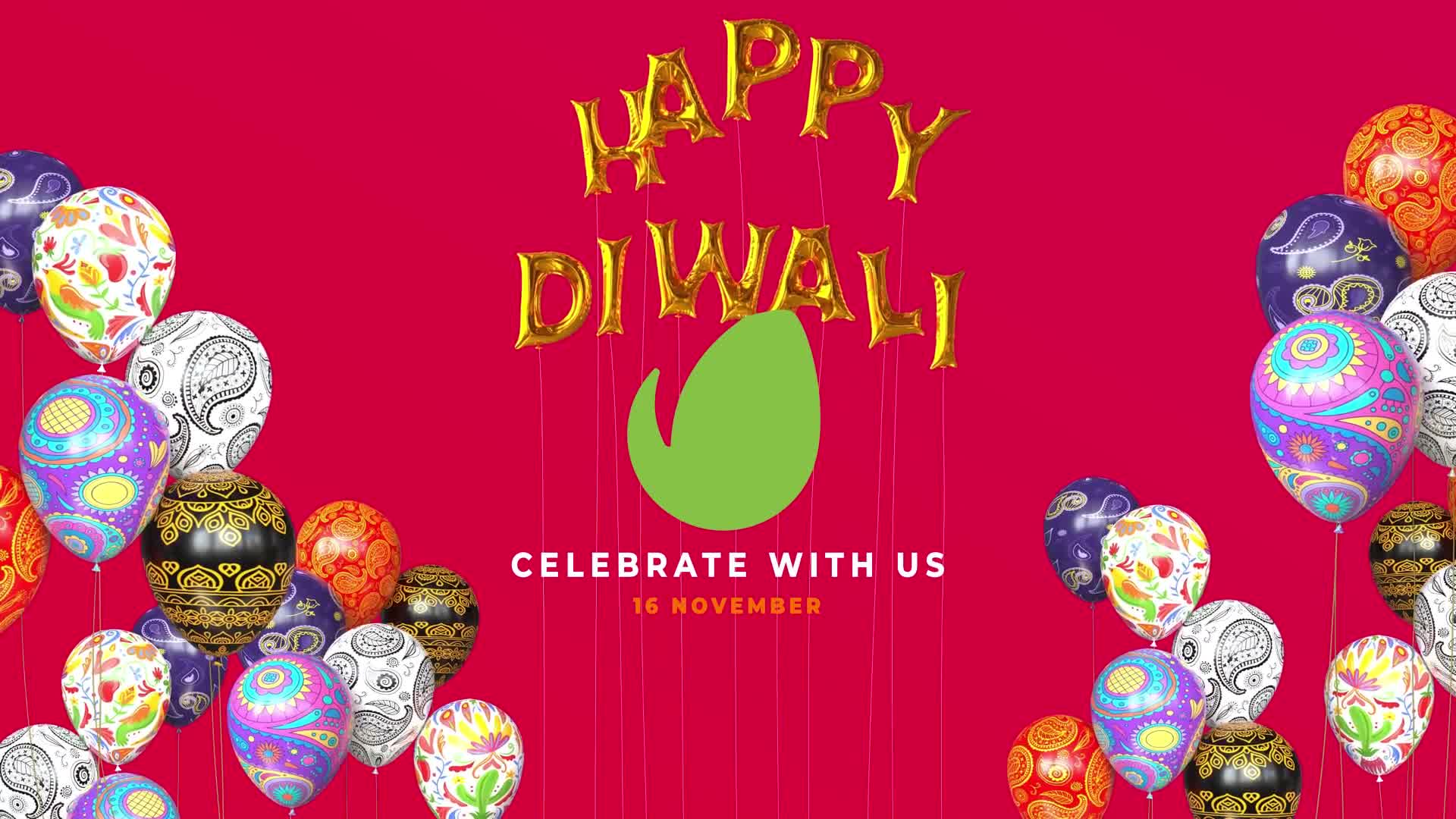 Happy Diwali Balloons Reveal Videohive 29198942 After Effects Image 7