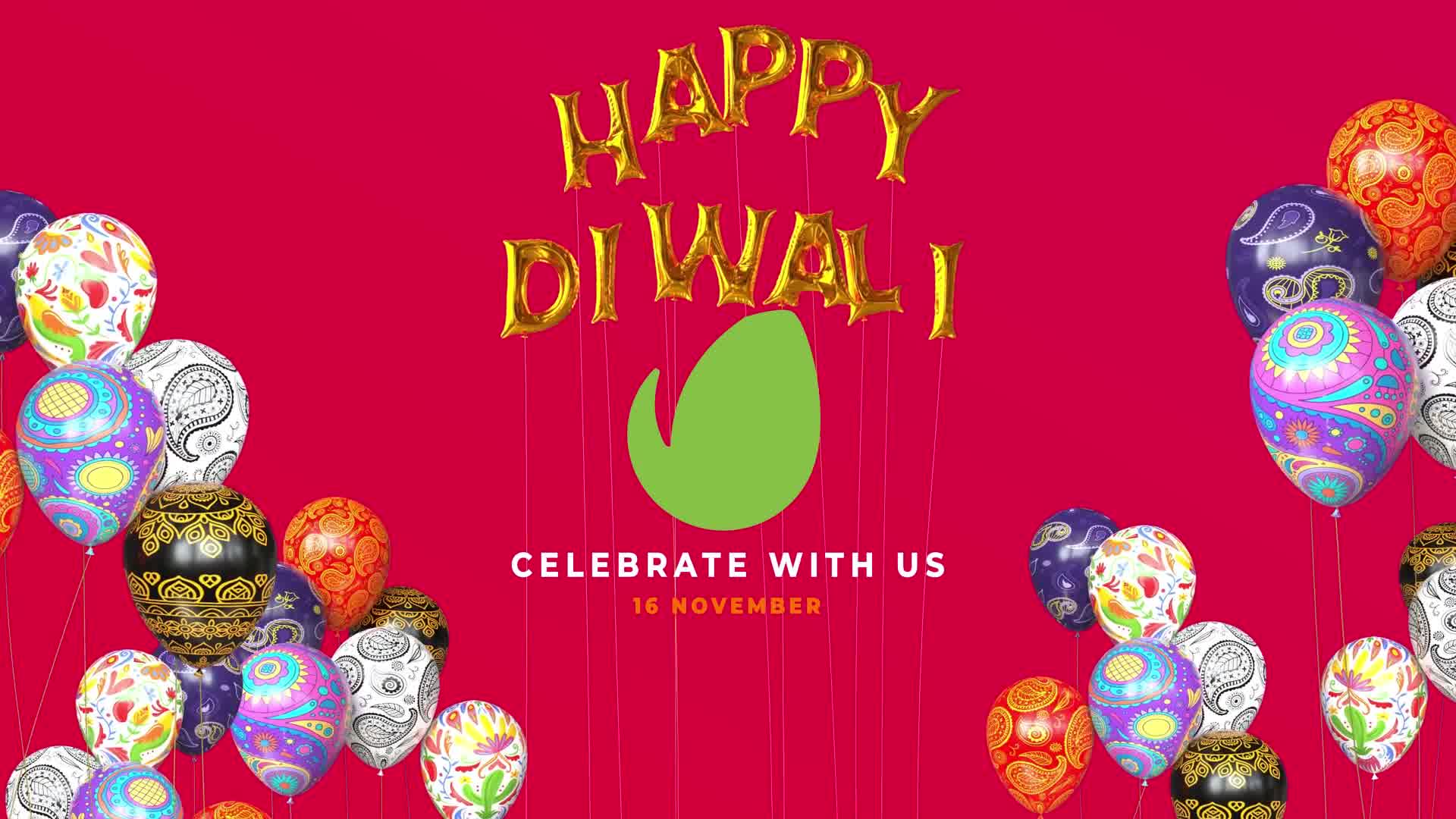 Happy Diwali Balloons Reveal Videohive 29198942 After Effects Image 8