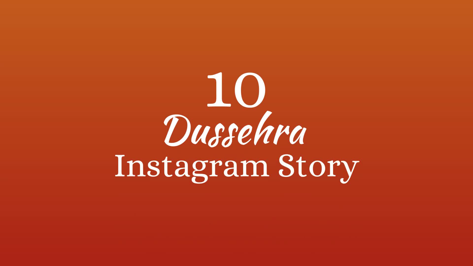 Happy Dussehra Instagram Stories Videohive 34157955 After Effects Image 1