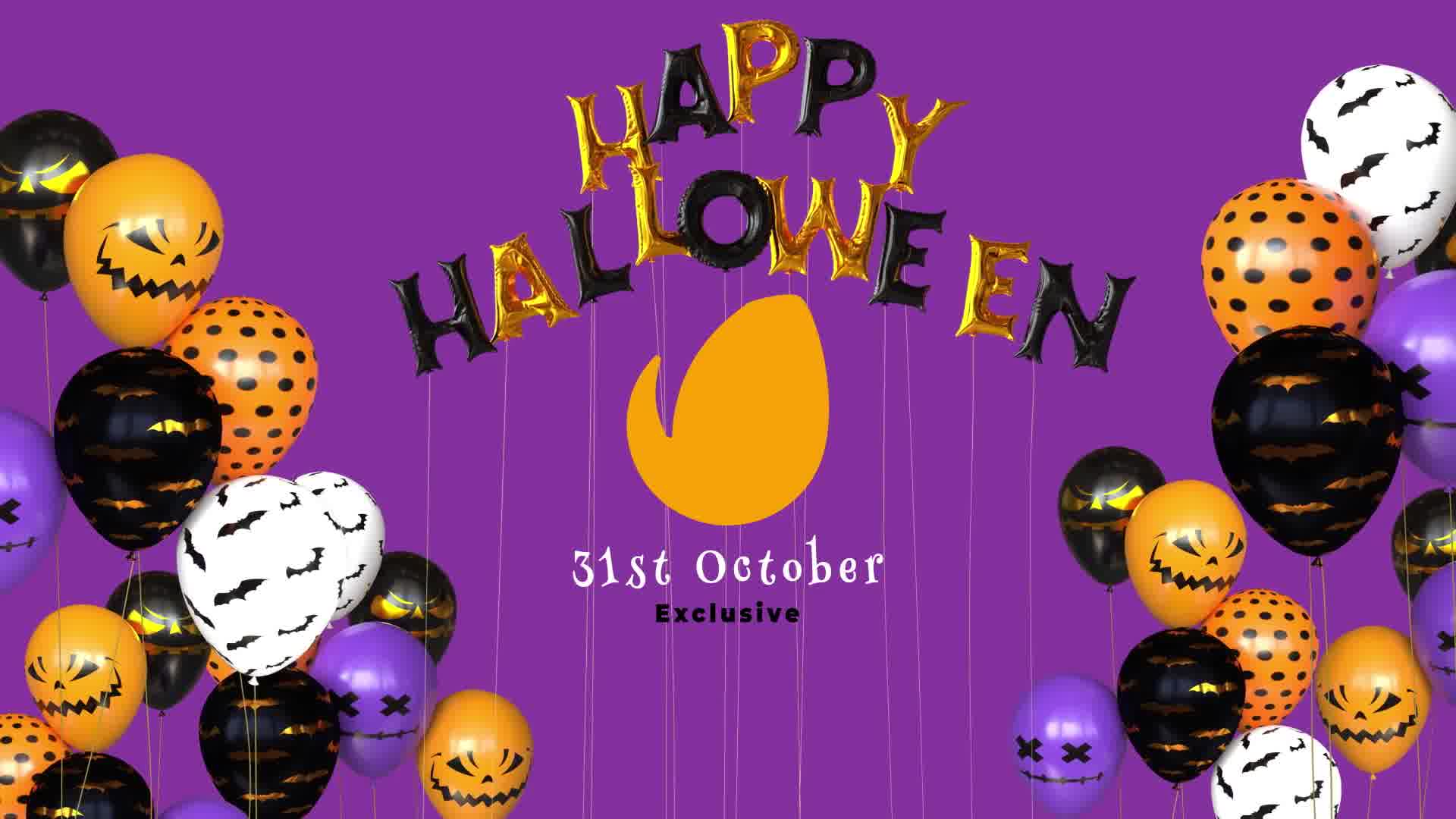 Happy Halloween Balloon Logo Reveal Videohive 28863311 After Effects Image 11
