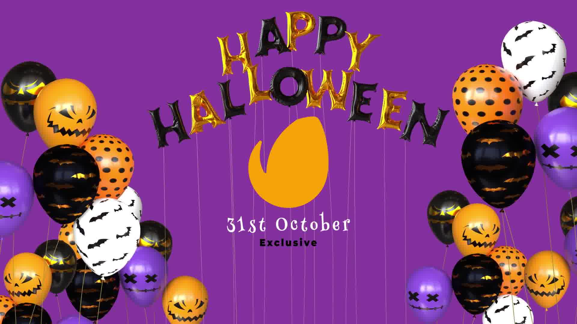Happy Halloween Balloon Logo Reveal Videohive 28863311 After Effects Image 12