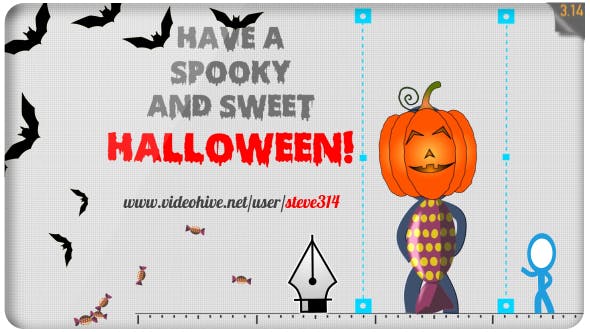 Happy Halloween Funny Greetings - 18308008 Download Videohive