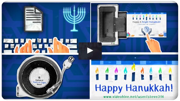 Happy Hanukkah Greetings - 20951322 Download Videohive