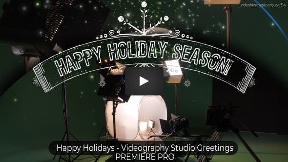 Happy Holidays Christmas Videography Studio Greetings! - 24965047 Download Videohive