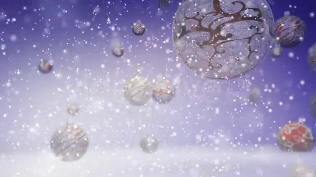 Happy Holidays Falling Christmas Ornaments Videohive 3522299 After Effects Image 2