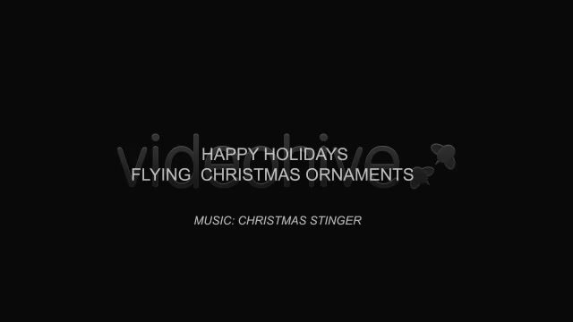 Happy Holidays Flying Christmas Ornaments Videohive 3649670 After Effects Image 6