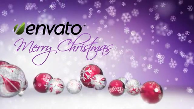 Happy Holidays Rolling Christmas Ornaments Videohive 3559176 After Effects Image 7