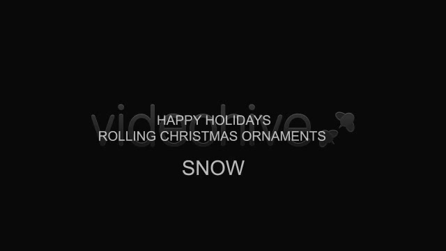Happy Holidays Rolling Christmas Ornaments Videohive 3559176 After Effects Image 8