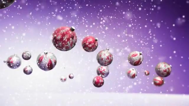 Happy Holidays Rolling Christmas Ornaments Videohive 3559176 After Effects Image 9