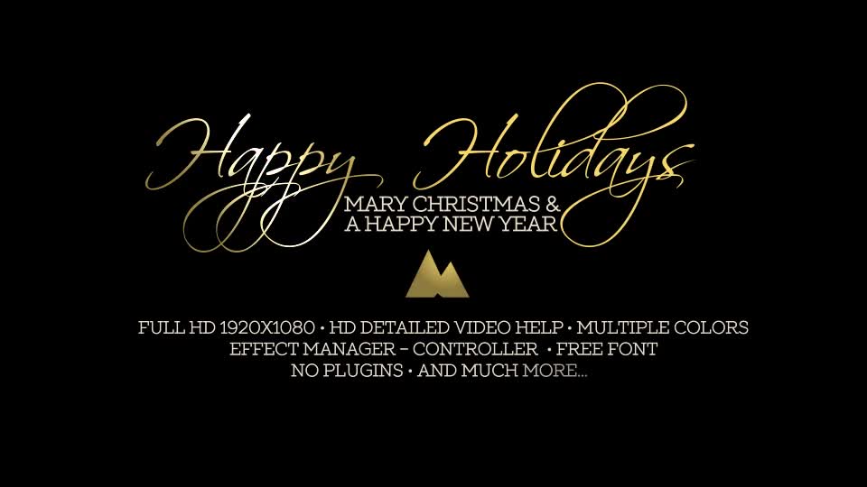 Happy Holidays Splendorette Ornament Videohive 19222745 After Effects Image 1