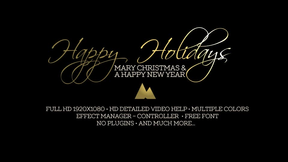Happy Holidays Splendorette Ornament Videohive 19222745 After Effects Image 2