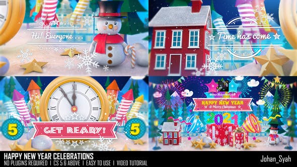 Happy New Year Celebrations - 29703735 Videohive Download