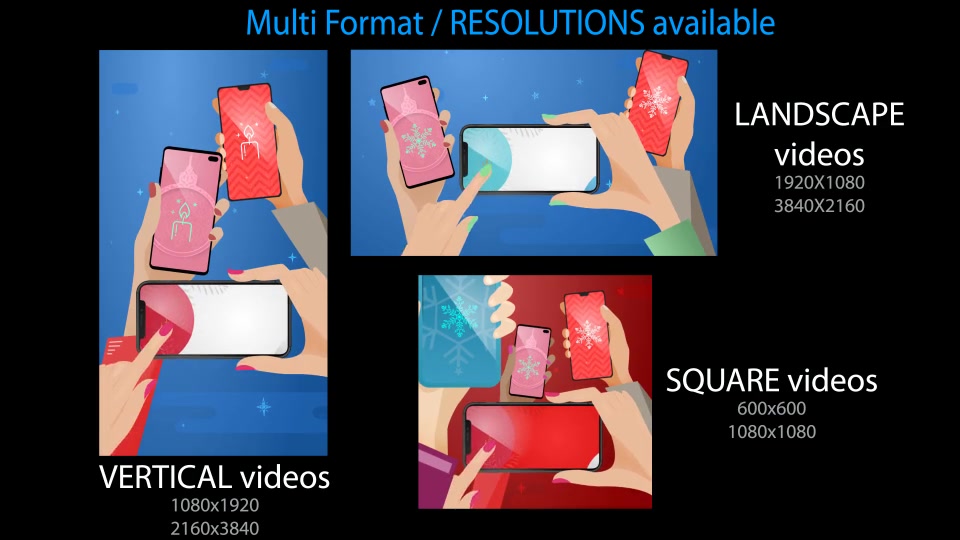 Happy New Year / Happy Holidays Smartphones! Videohive 24943353 After Effects Image 12