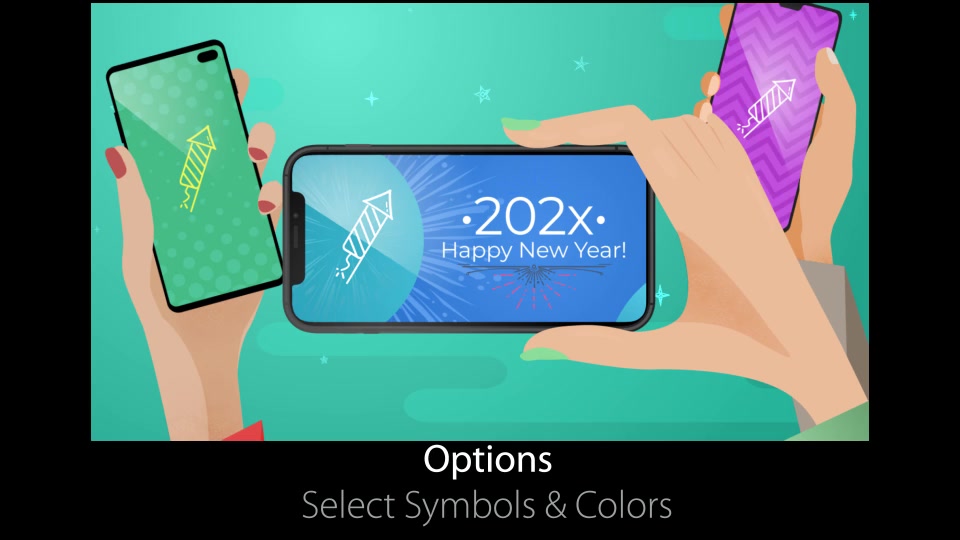 Happy New Year / Happy Holidays Smartphones! Videohive 24943353 After Effects Image 4
