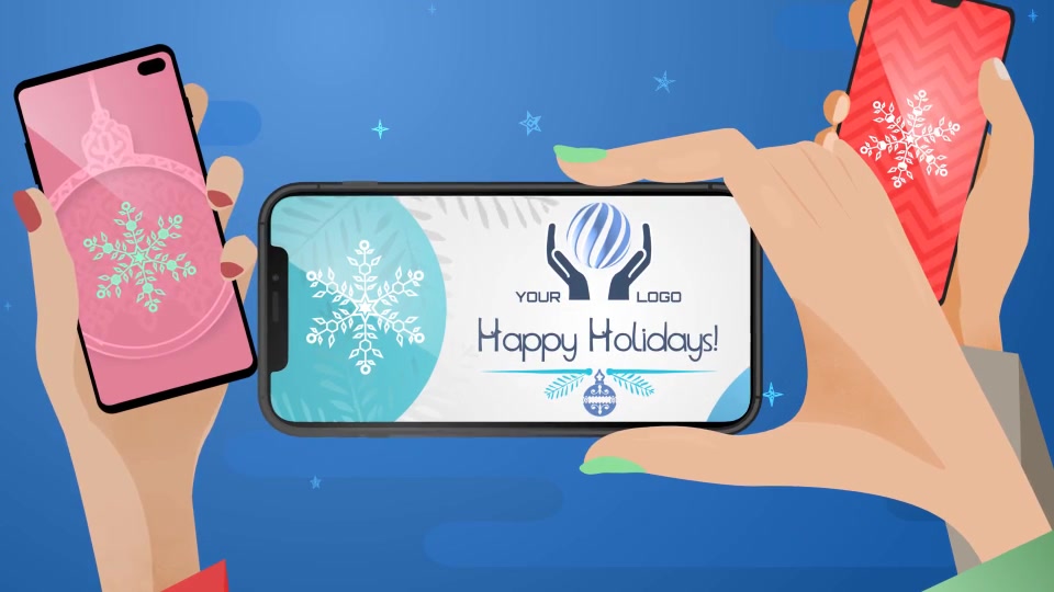 Happy New Year / Happy Holidays Smartphones! Videohive 24943353 After Effects Image 9