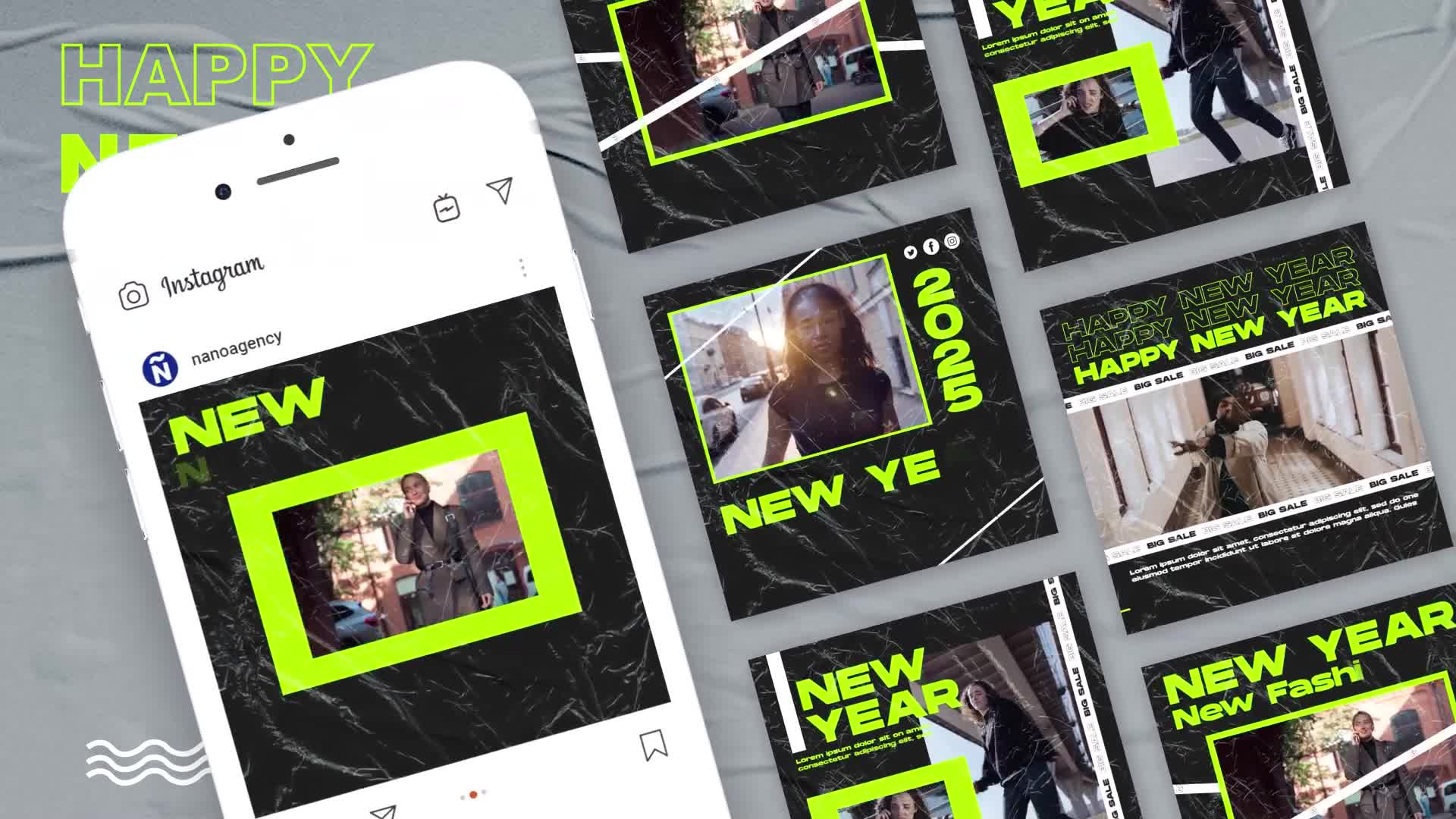 Happy New Year Instagram Promo Post Videohive 42354655 After Effects Image 1