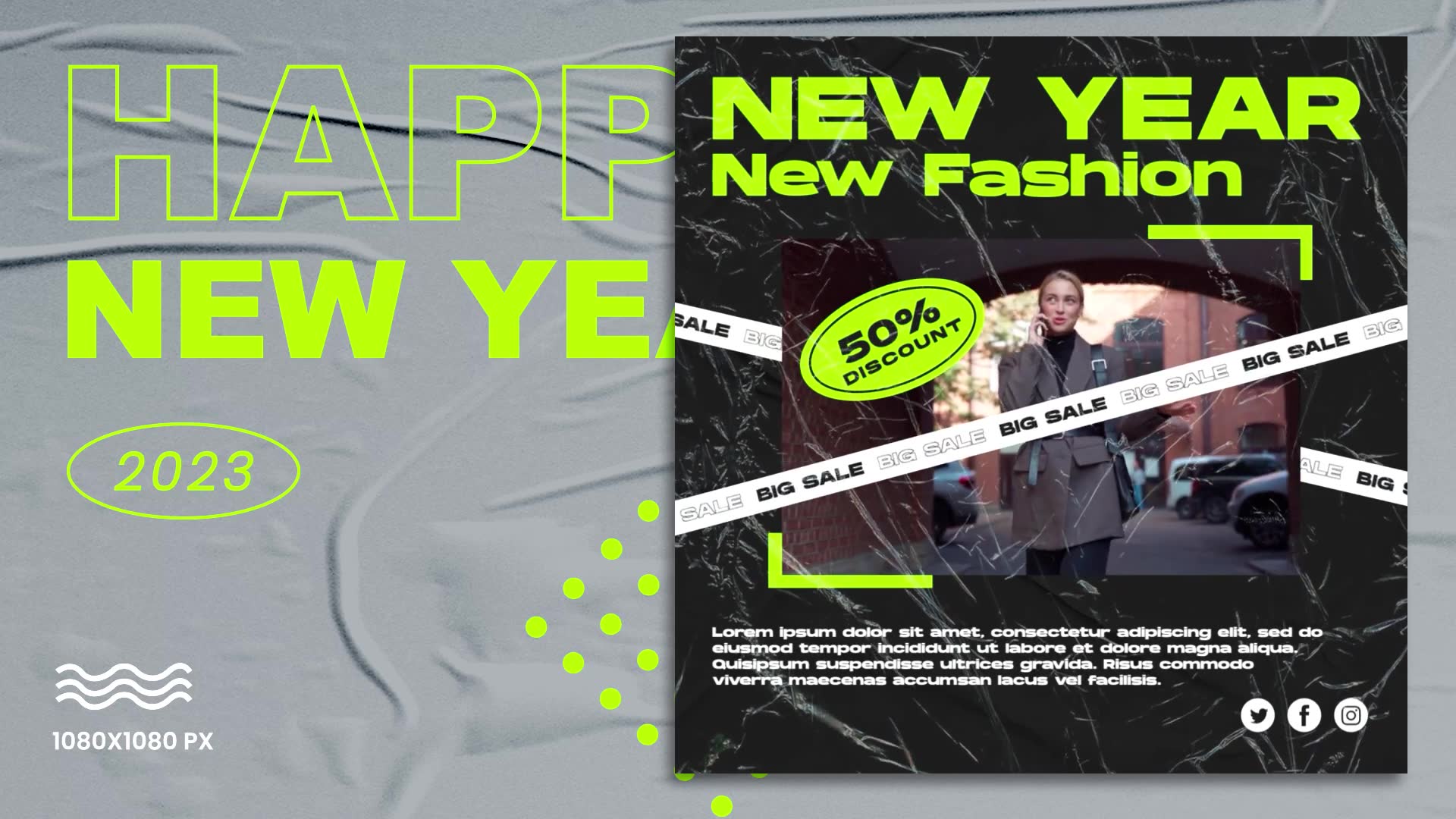 Happy New Year Instagram Promo Post Videohive 42354655 After Effects Image 4