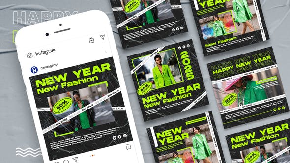 Happy New Year Instagram Promo Post - 42354655 Videohive Download