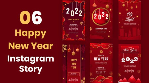 Happy New Year Instagram Story - 35216167 Videohive Download