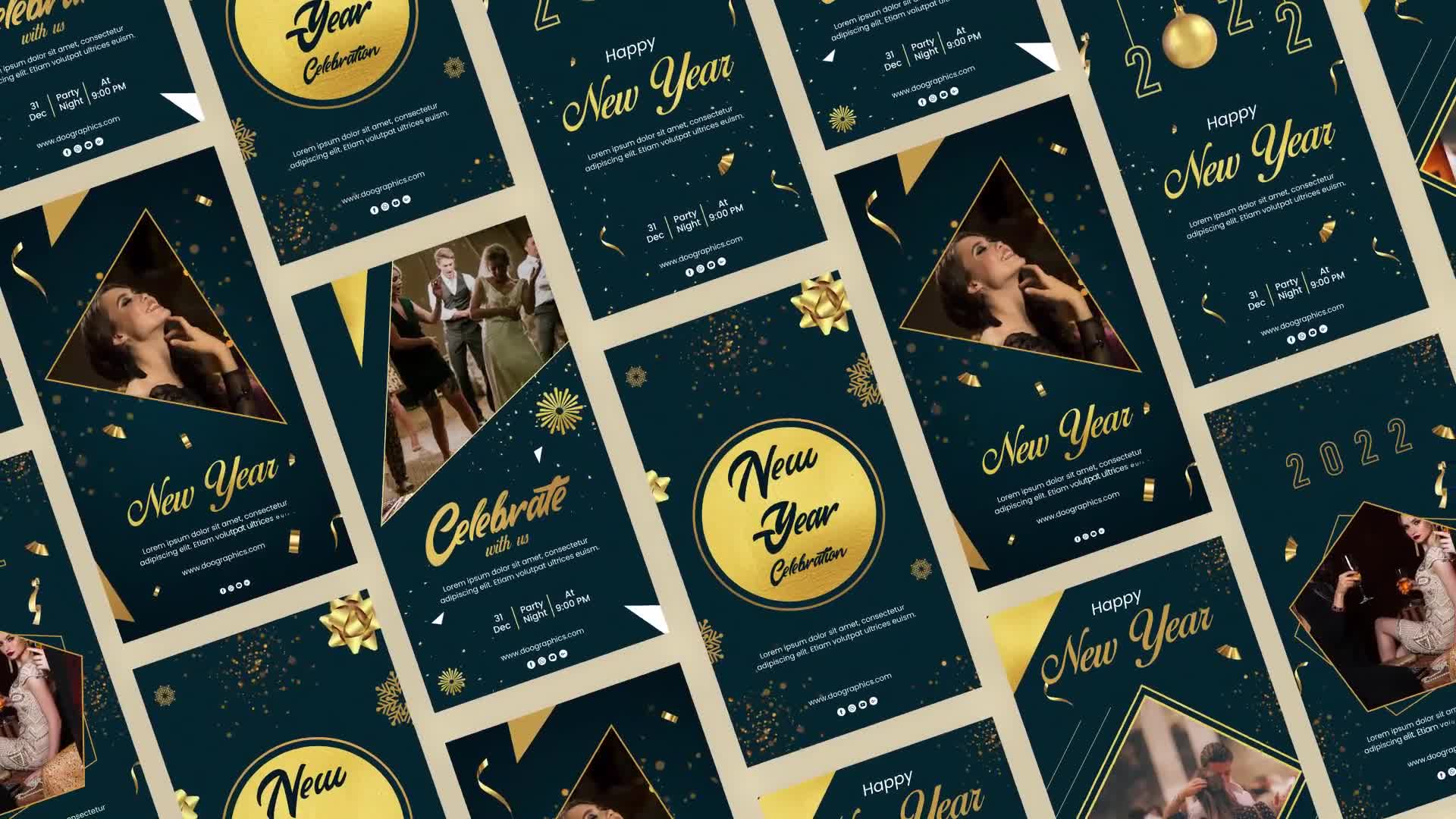 Happy New Year Instagram Story Pack Videohive 35216275 After Effects Image 1