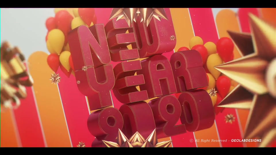Happy New Year l New Year 2020 l New Year Celebration Template Videohive 25326604 After Effects Image 6