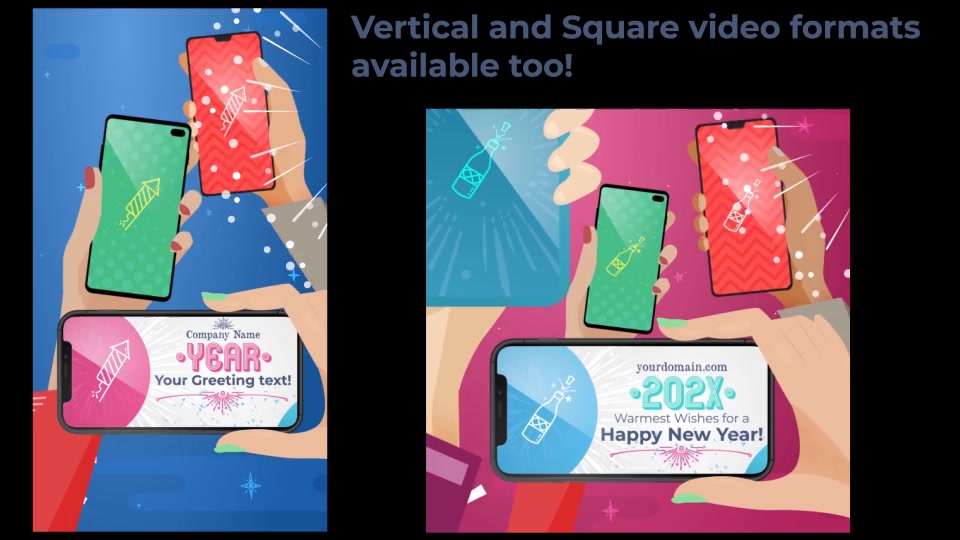 Happy New Year Mobile Phones Videohive 25297293 Premiere Pro Image 10