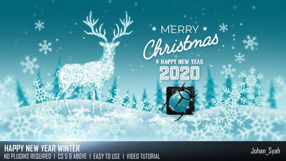Happy New Year Winter - 25324237 Videohive Download