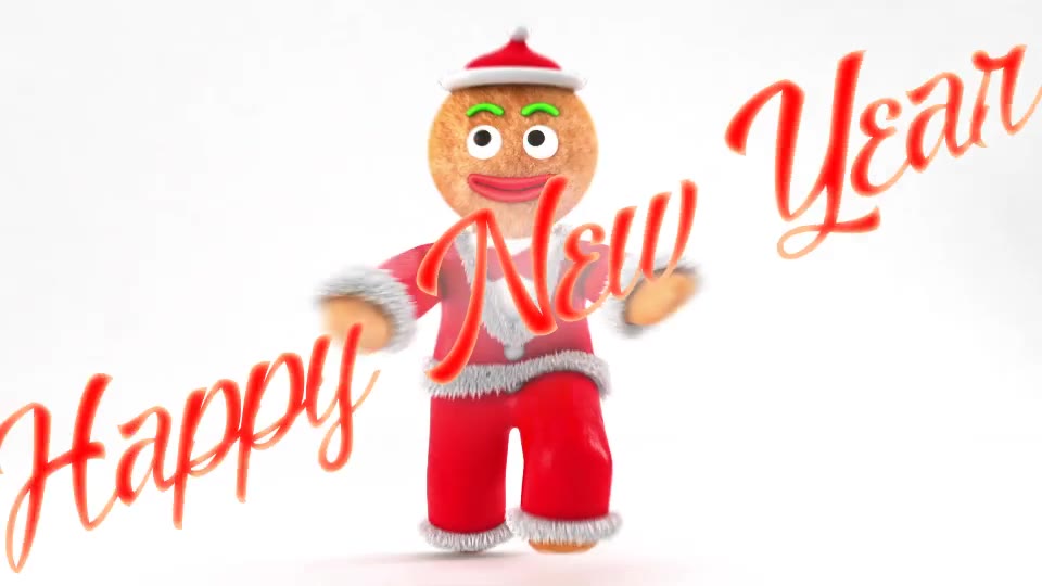 Happy New Year with Gingerbread Titles Videohive 29337564 Premiere Pro Image 2