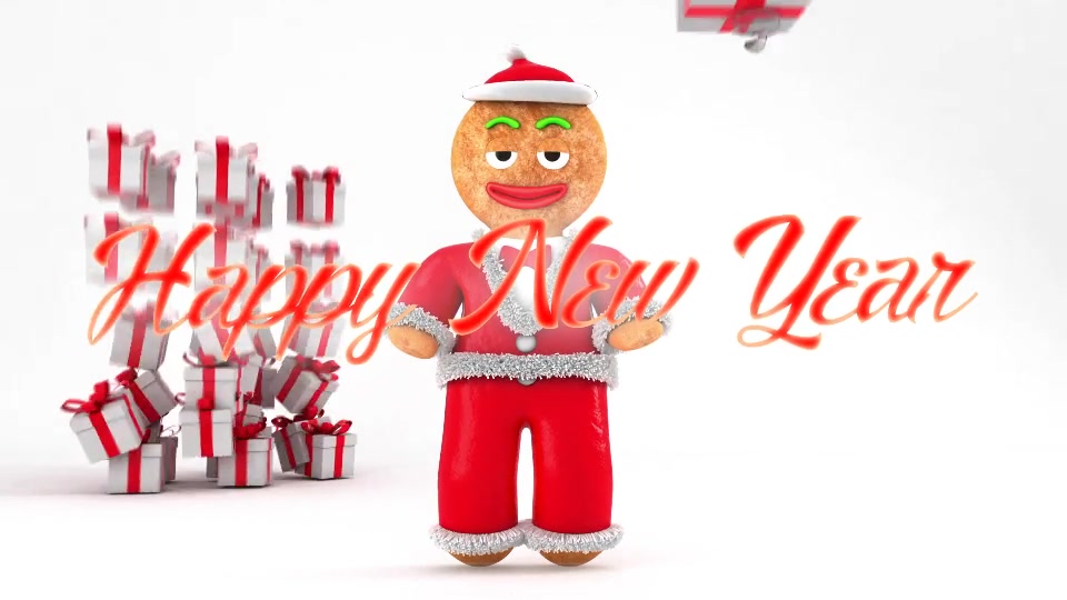 Happy New Year with Gingerbread Titles Videohive 29337564 Premiere Pro Image 3