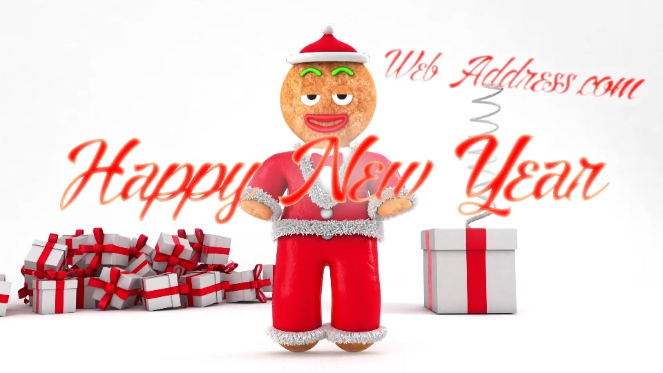 Happy New Year with Gingerbread Titles Videohive 29337564 Premiere Pro Image 5