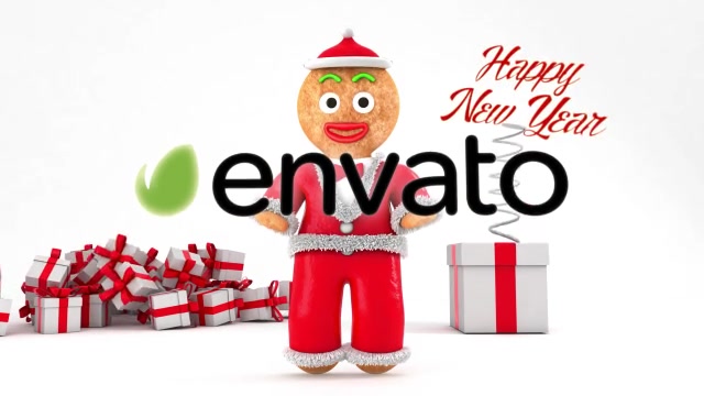 Happy New Year with Gingerbread Videohive 19195558 After Effects Image 11