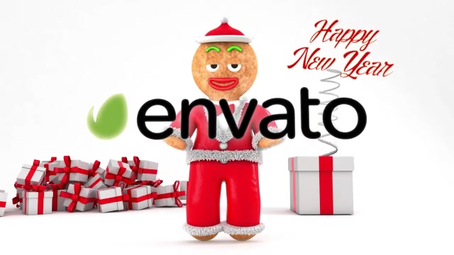 Happy New Year with Gingerbread Videohive 19195558 After Effects Image 12