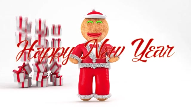 Happy New Year with Gingerbread Videohive 19195558 After Effects Image 3