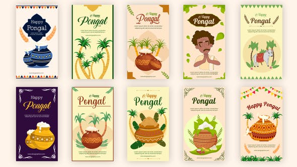 Happy Pongal Instagram Story - 35403540 Download Videohive