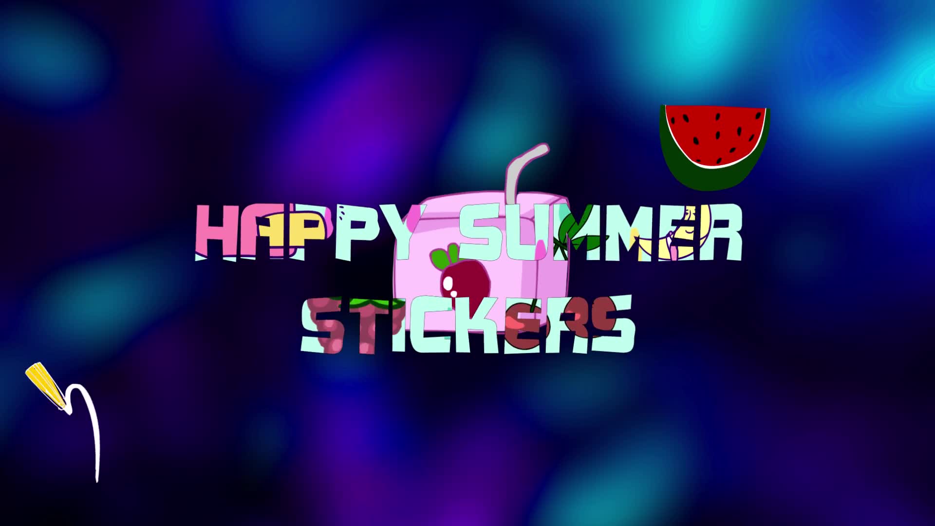 Happy Summer Stickers Videohive 33457439 Premiere Pro Image 2