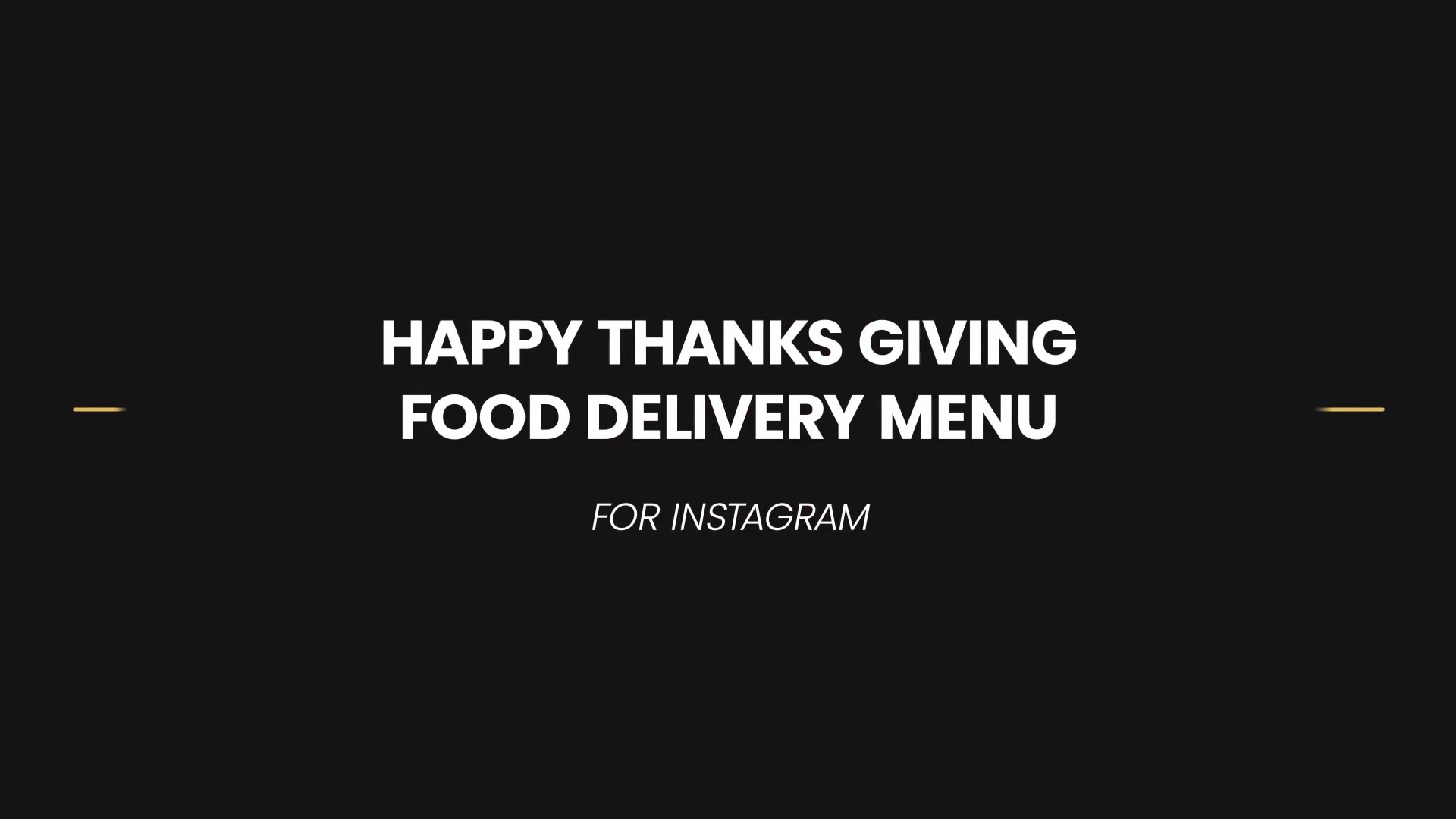 Happy ThanksGiving Food Delivery Menu Videohive 29460472 After Effects Image 4