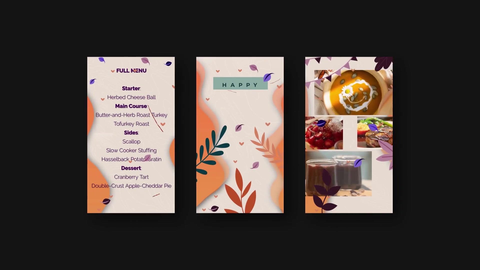 Happy ThanksGiving Food Delivery Menu Videohive 29460472 After Effects Image 6