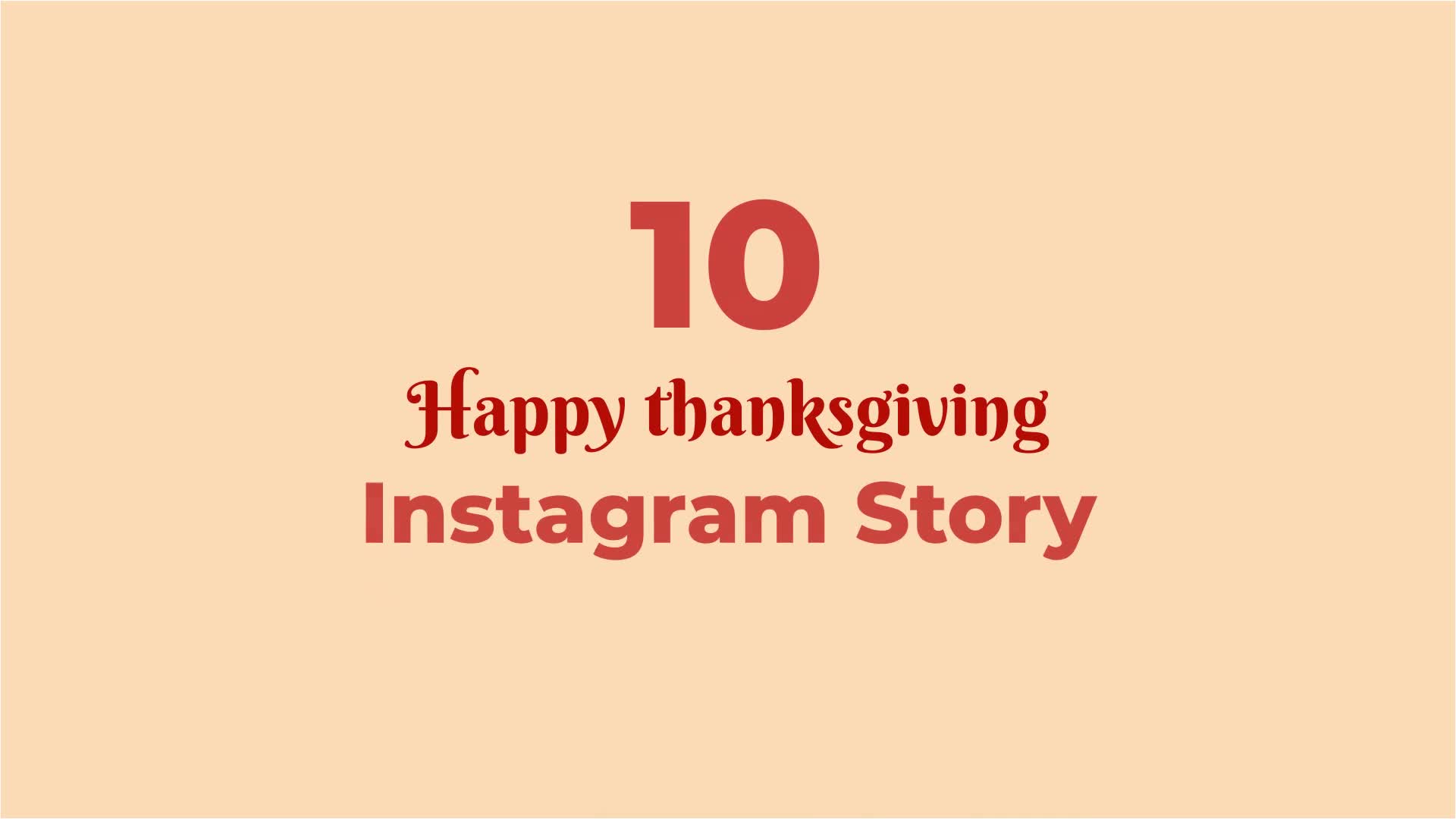 Happy Thanksgiving Instagram Stories Videohive 34765382 After Effects Image 1