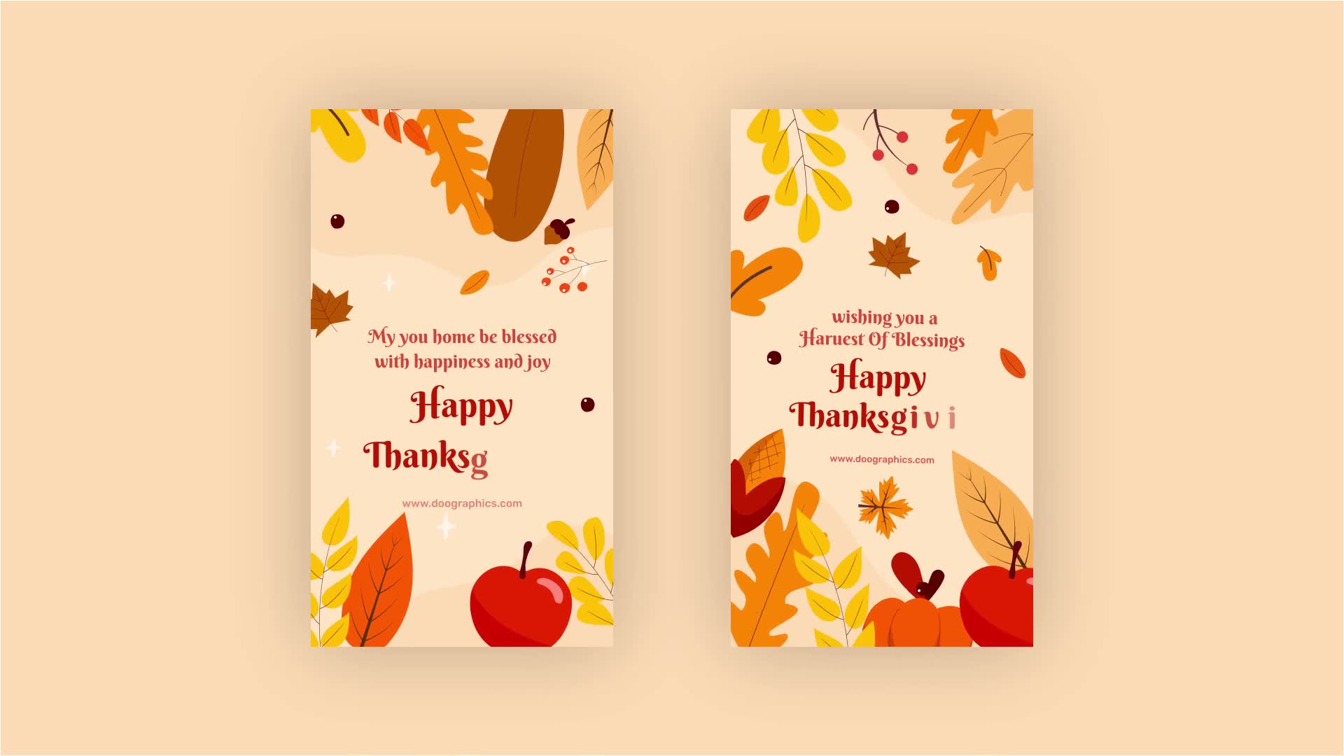 Happy Thanksgiving Instagram Stories Videohive 34765382 After Effects Image 10