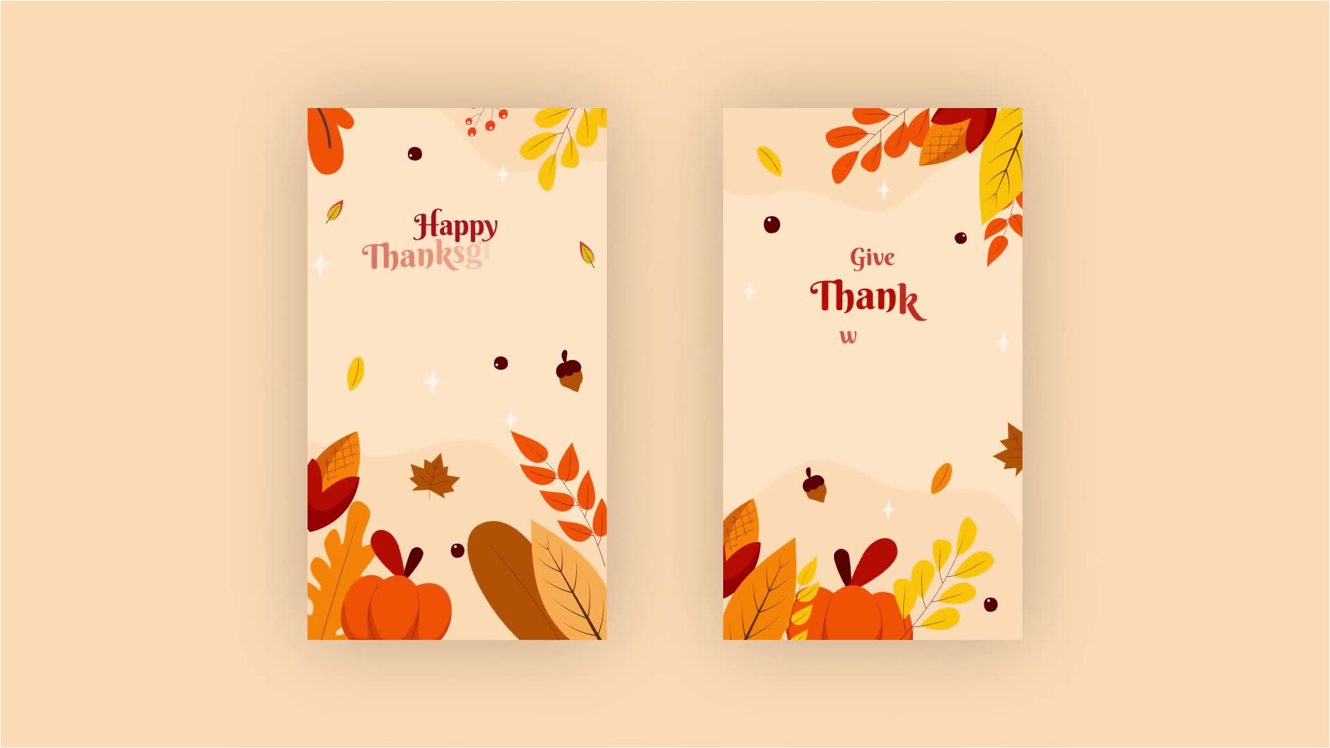 Happy Thanksgiving Instagram Stories Videohive 34765382 After Effects Image 2