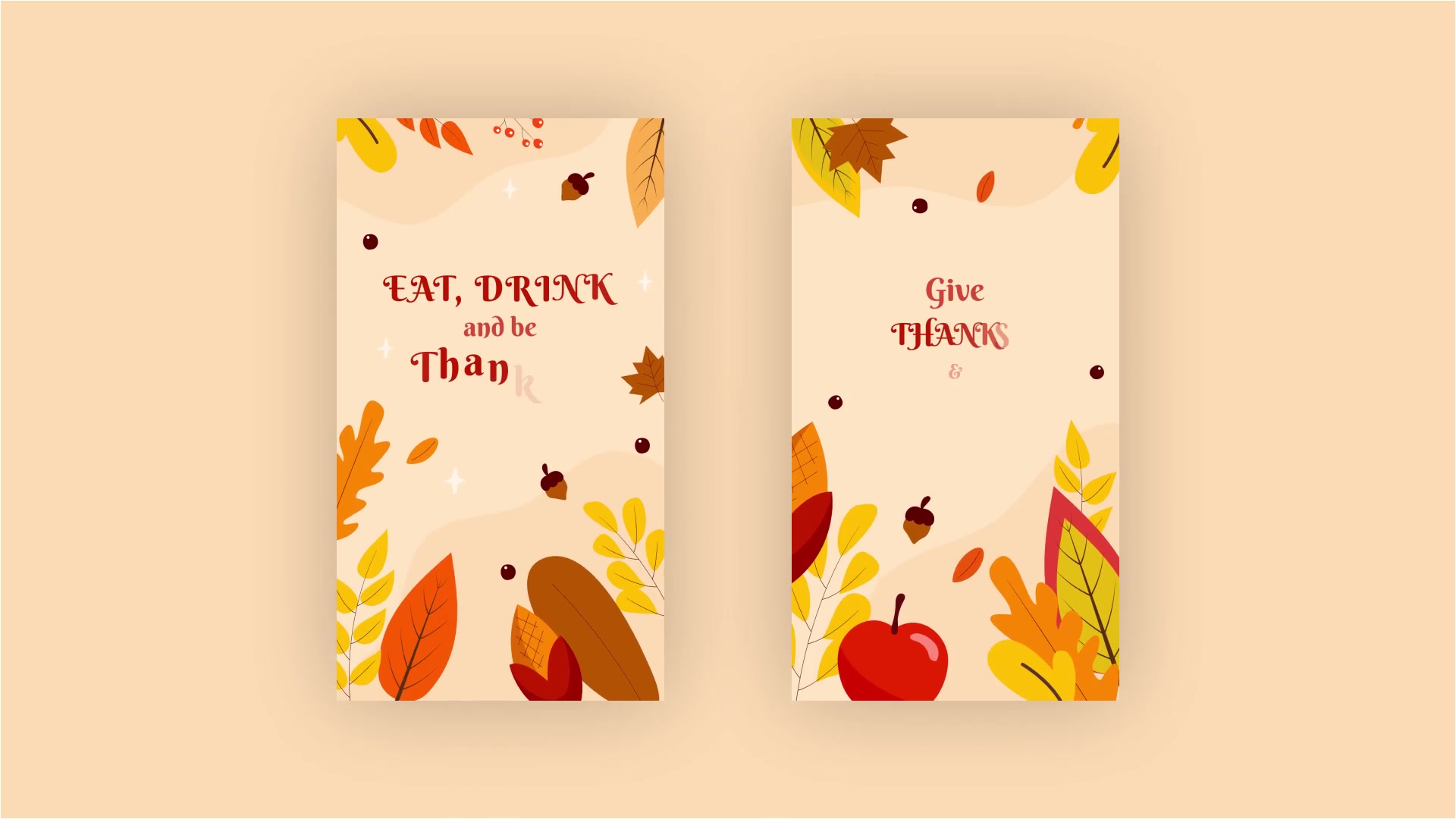 Happy Thanksgiving Instagram Stories Videohive 34765382 After Effects Image 4