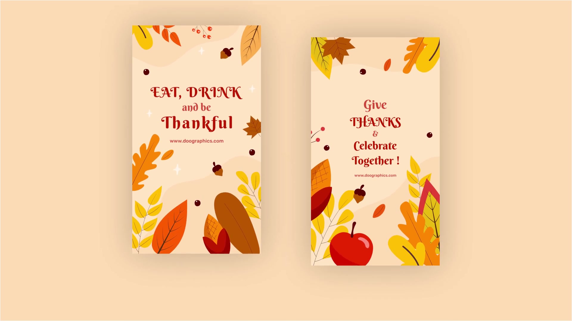 Happy Thanksgiving Instagram Stories Videohive 34765382 After Effects Image 5